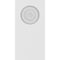 Ekena Millwork Standard Foster Bullseye Plinth Block with Square Edge, 3"W x 6"H x 1"P PBP030X060X100FOS02 - alternate 4